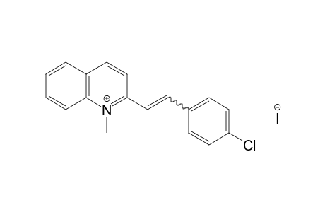 2-(p-chlorostyryl)-1-methylquinolinium iodide
