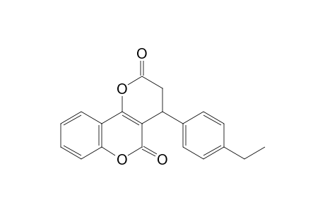 2H,5H-Pyrano[3,2-c][1]benzopyran-2,5-dione, 4-(4-ethylphenyl)-3,4-dihydro-