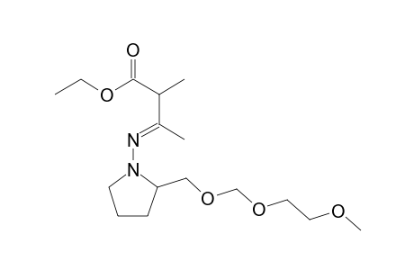 RS,S-1-{ [2'-(Ethoxycarbonyl)-1'-methylpropyliden]amino]}-2-{ [(2"-methoxyethoxy)methyoxy]methyl} pyrrolidine