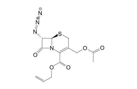 (6R,7S)-3-(acetoxymethyl)-7-azido-8-keto-5-thia-1-azabicyclo[4.2.0]oct-2-ene-2-carboxylic acid allyl ester