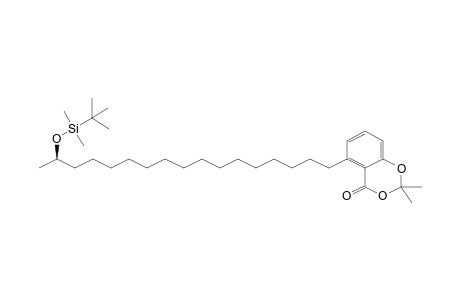 5-{[(16R)-tert-Butyldimethylsilyloxy]heptadecyl}-2,2-dimethylbenzo[1,3]dioxin-4-one