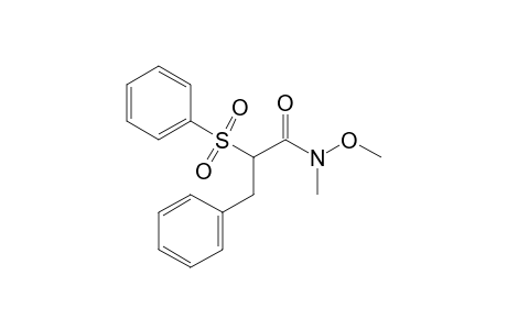 N-Methoxy-N-methyl-2-phenylsulfonyl-2-benzylacetamide