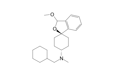 trans-N-(Cyclohexylmethyl)-3-methoxy-N-methyl-3H-spiro[[2]benzofuran-1,1'-cyclohexan]-4'-amine