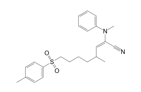 2-Octenenitrile, 4-methyl-2-(methylphenylamino)-8-[(4-methylphenyl)sulfonyl]-, (Z)-