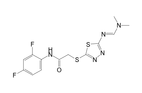 2',4'-difluoro-2-{{5-{[(dimethylamino)methylene]amino}-1,3,4-thiadiazol-2-yl}thio}acetanilide