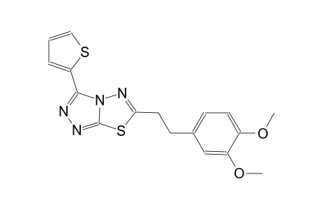 [1,2,4]triazolo[3,4-b][1,3,4]thiadiazole, 6-[2-(3,4-dimethoxyphenyl)ethyl]-3-(2-thienyl)-