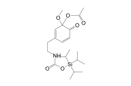 3-Acetoxy-3-methoxy-1-[N-2-(triisopropylsiloxycarbonyl)aminoethyl]cyclohexa-1,5-dien-4-one-