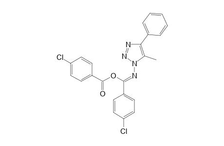1-(ALPHA-PARA-CHLOR-BENZOYLOXY-PARA-CHLOR-PHENYLIDENE-AMINO)-5-METHYL-4-PHENYL-1,2,3-TRIAZOLE