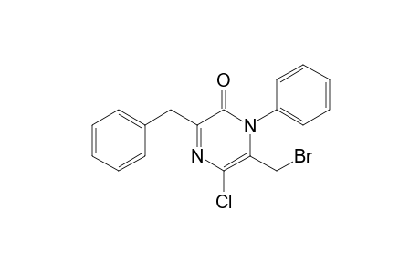 3-Benzyl-6-(bromomethyl)-5-chloro-1-phenyl-pyrazin-2-one
