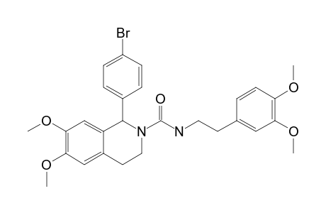 (+/-)-1-(4-BROMOPHENYL)-6,7-DIMETHOXY-N'-(3,4-DIMETHOXYPHENETHYL)-1,2,3,4-TETRAHYDROISOQUINOLINE-2-CARBOXAMIDE