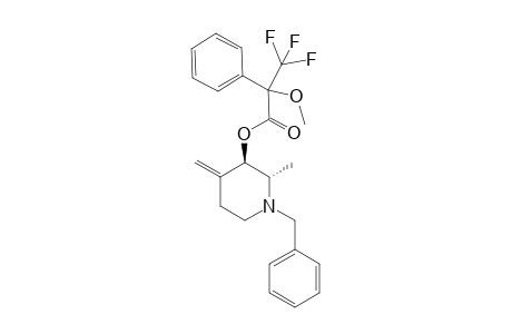 N-Benzyl-2-methyl-4-methylenepiperidin-3-yl (R)-Methoxy(trifluoromethyl)phenylacetic acid ester