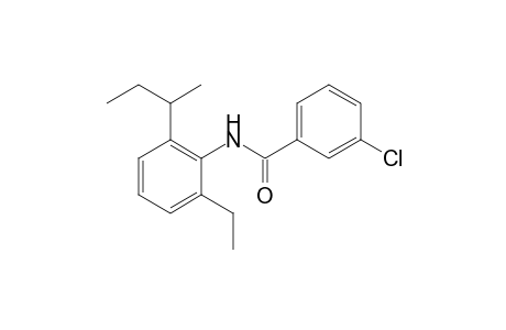 Benzamide, 3-chloro-N-[2-ethyl-6-(1-methylpropyl)phenyl]-