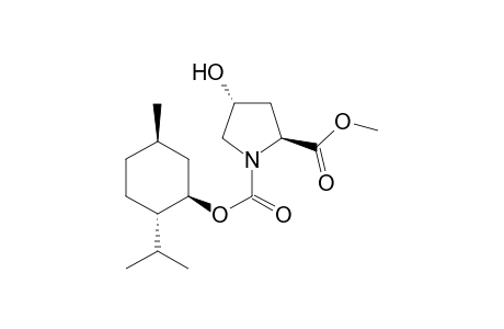 N-[(1R,2S,5R)-Menthyloxycarbonyl]-4R-hydroxy-L-proline methyl ester