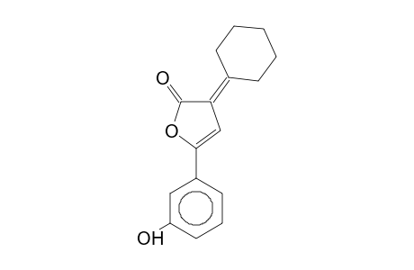 2H-Furan-2-one, 3-cyclohexylidene-5-(3-hydroxyphenyl)-