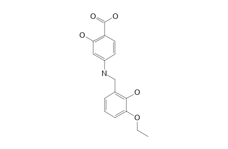 4-[(3-ETHOXY-2-HYDROXYBENZYL)-AMINO]-2-HYDROXY-BENZOIC-ACID