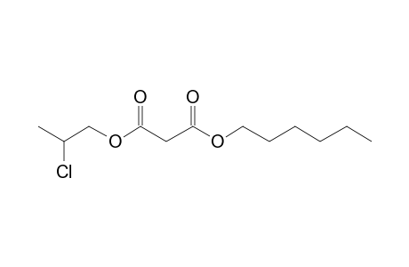 Malonic acid, 2-chloropropyl hexyl ester