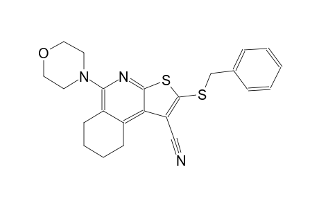 thieno[2,3-c]isoquinoline-1-carbonitrile, 6,7,8,9-tetrahydro-5-(4-morpholinyl)-2-[(phenylmethyl)thio]-