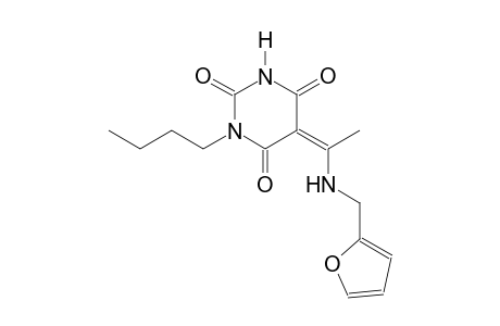 (5Z)-1-butyl-5-{1-[(2-furylmethyl)amino]ethylidene}-2,4,6(1H,3H,5H)-pyrimidinetrione