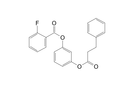 1,3-Benzenediol, o-(2-fluorobenzoyl)-o'-(3-phenylpropyonyl)-