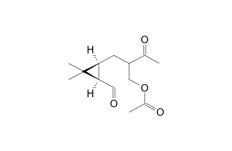 (1S,3R)-1-FORMYL-2,2-DIMETHYL-3-(2-ACETOXYMETHYL-3-OXOBUTYL)CYCLOPROPANE