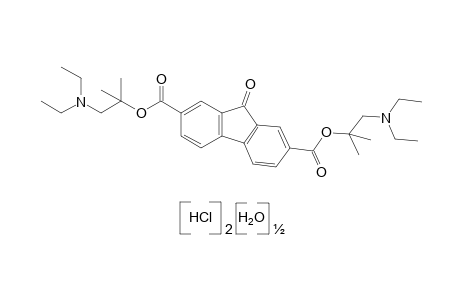 9-oxofluorene-2,7-dicarboxylic acid, bis[2-(diethylamino)-1,1-dimethylethyl] ester, dihydrochloride, hemihydrate