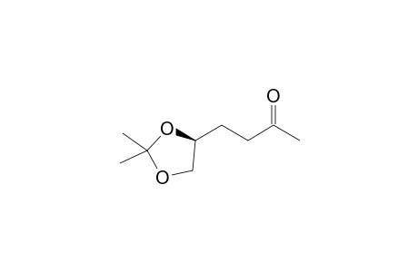 4-[(4S)-2,2-dimethyl-1,3-dioxolan-4-yl]-2-butanone