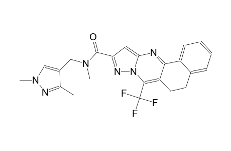 N-[(1,3-dimethyl-1H-pyrazol-4-yl)methyl]-N-methyl-7-(trifluoromethyl)-5,6-dihydrobenzo[h]pyrazolo[5,1-b]quinazoline-10-carboxamide