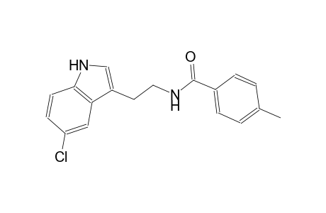 N-[2-(5-chloro-1H-indol-3-yl)ethyl]-4-methylbenzamide