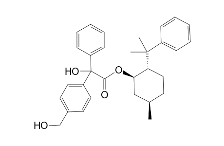 (1R,2S,5R)-5-Methyl-2-(1-methyl-1-phenylethyl)cyclohexyl (S)-.alpha.-Hydroxy-.alpha.-[4-(hydroxymethyl)phenyl]benzeneacetate (8-Phenylmenthyl (S)-(hydroxymethyl)benzilate