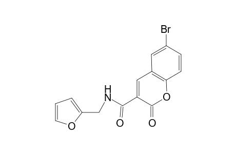 2H-Chromene-3-carboxamide, 6-bromo-2-oxo-N-(furan-2-yl)methyl-
