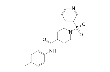N-(4-methylphenyl)-1-(3-pyridinylsulfonyl)-4-piperidinecarboxamide