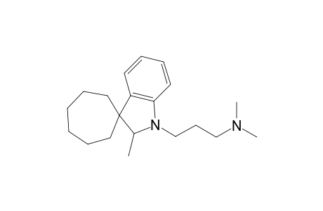 Spiro[cycloheptane-1,3'-[3H]indole]-1'(2'H)-propanamine, N,N,2'-trimethyl-