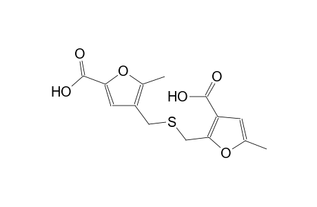 4-({[(3-carboxy-5-methyl-2-furyl)methyl]sulfanyl}methyl)-5-methyl-2-furoic acid