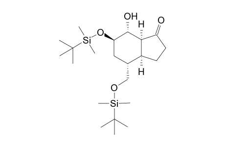 4-(((tert-Butyldimethylsilyl)oxy)methyl)-6.beta.-((tert-butyldimethylsilyl)oxy)-7.alpha.-hydroxy-3a.alpha.,4.alpha.,5,6,7,7a.alpha.-hexahydro-1H-indan-1-one