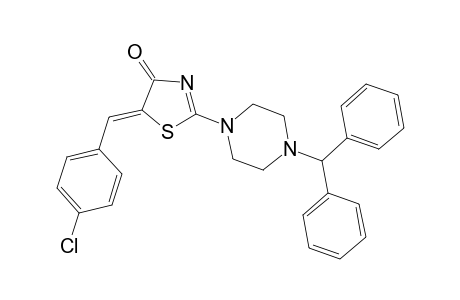 2-(4-Benzhydryl-1-piperazinyl)-5-(4-chlorobenzylidene)-1,3-thiazol-4(5H)-one