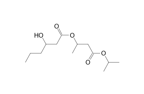 Hexanoic acid, 3-hydroxy-, 1-methyl-3-(1-methylethoxy)-3-oxopropyl ester