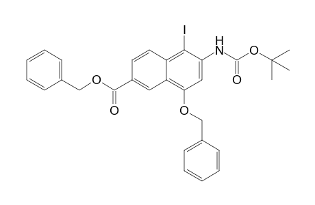 2-[N-(t-Butoxycarbonyl)amino]-4-(benzyloxy)-6-[(benzyloxy)carbonyl]-1-iodonaphthalene