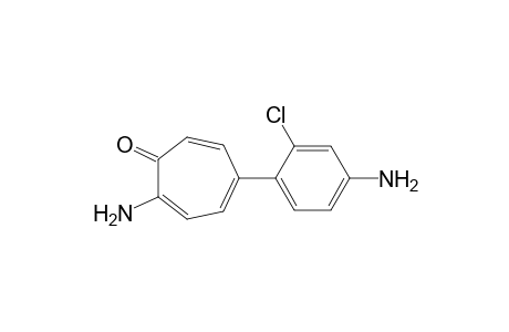 2-Amino-5-(4-amino-2-chlorophenyl)tropone