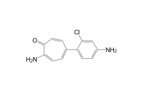 2-Amino-5-(4-amino-2-chlorophenyl)tropone