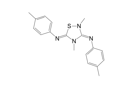 1,2,4-Thiadiazole-3,5(2H,4H)-diimine, n(sup 3),n(sup 5)-bis(4-methylphenyl)-2,4-dimethyl-