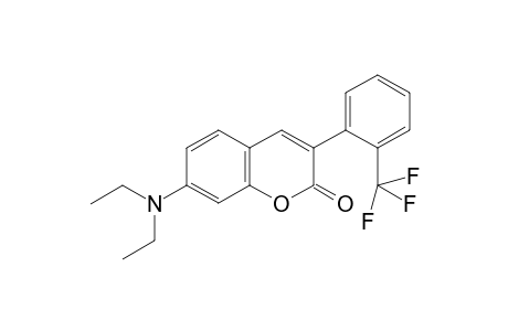 7-(diethylamino)-3-[2-(trifluoromethyl)phenyl]chromen-2-one