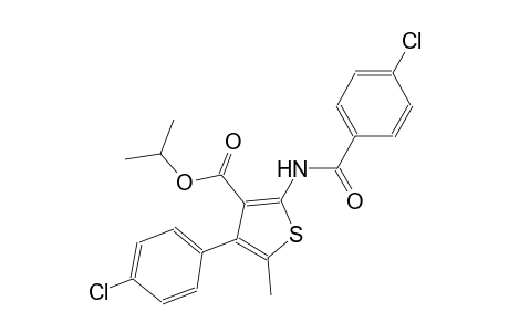 isopropyl 2-[(4-chlorobenzoyl)amino]-4-(4-chlorophenyl)-5-methyl-3-thiophenecarboxylate