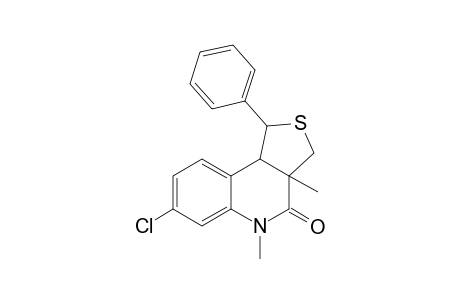 7-Chloro-3a,5-dimethyl-1-phenyl-1,3,3a,9b-tetrahydrothieno[3,4-c]quinolin-4(5H)-one