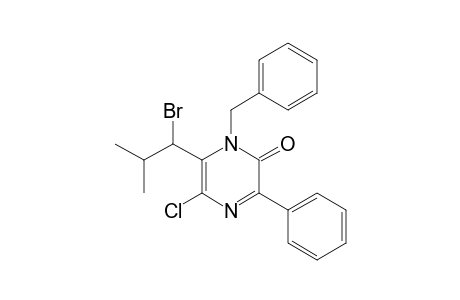 1-Benzyl-6-(1-bromo-2-methyl-propyl)-5-chloro-3-phenyl-pyrazin-2-one