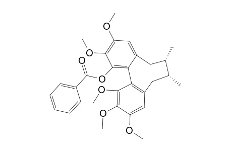 NEGLSCHISANDRIN-D;(6R,7SR-BIAR)-BENZOIC-ACID-2,3,10,11,12-PENTAMETHOXY-6,7-DIMETHYL-5,6,7,8-TETRAHYDRODIBENZO-[A,C]-CYCLOOCTEN-1-YL-ESTER