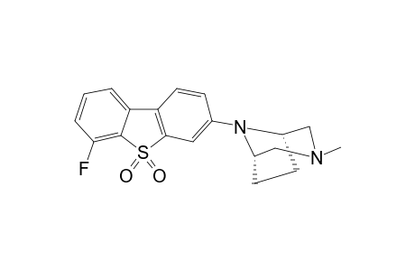 6-FLUORO-3-(3-METHYL-3,8-DIAZABICYCLO-[3.2.1]-OCTAN-3-YL)-DIBENZO-[B,D]-THIOPHENE-5,5-DIOXIDE
