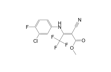 methyl (2E)-3-(3-chloro-4-fluoroanilino)-2-cyano-4,4,4-trifluoro-2-butenoate