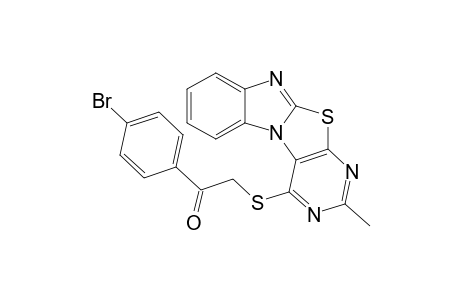4-[( p-Bromobenzoyl)methylthio]-2-methylpyrimidino[4',5' : 4,5]thiazolo[3,2-a]benzimidazole