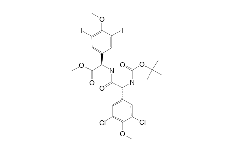 (R,R)-N-TERT.-BUTOXYCARBONYL-3',5'-DICHLORO-4'-METHOXY-PHENYLGLYCYL-3',5'-DIIODO-4'-METHOXYPHENYLGLYCINE-METHYLESTER