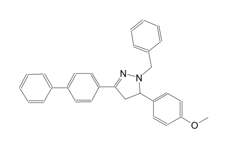 4-(1-benzyl-3-[1,1'-biphenyl]-4-yl-4,5-dihydro-1H-pyrazol-5-yl)phenyl methyl ether